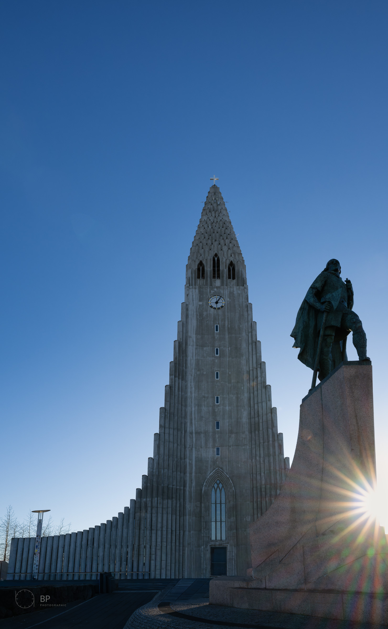 Hallgrímskirkja in late afternoon light